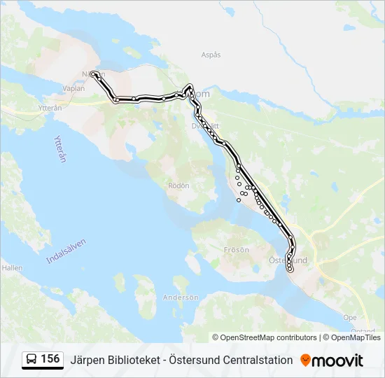 156 Bus Line Map