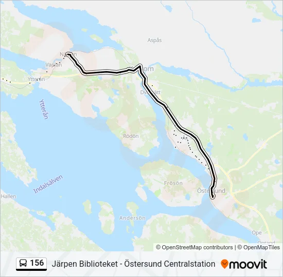 156 Bus Line Map