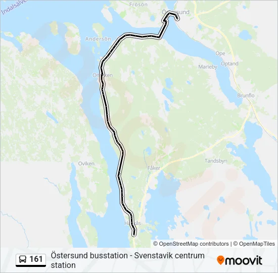 161 Bus Line Map