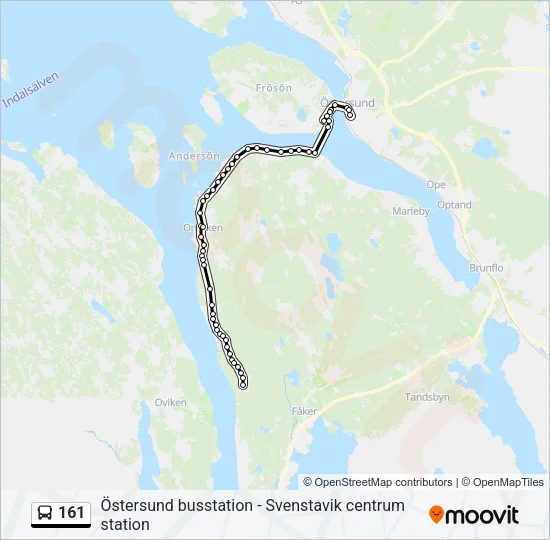 161 Bus Line Map