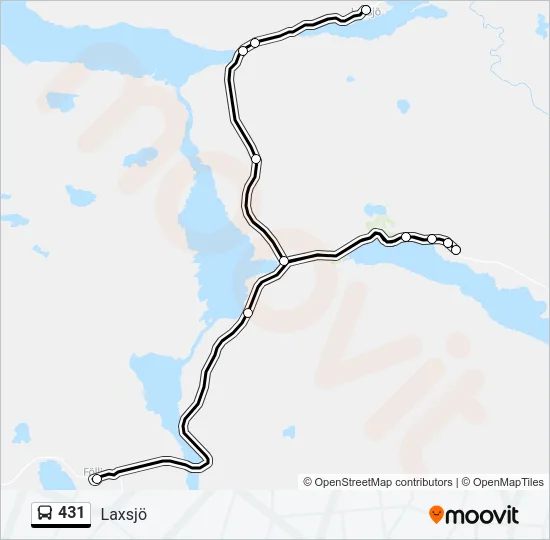 431 Bus Line Map
