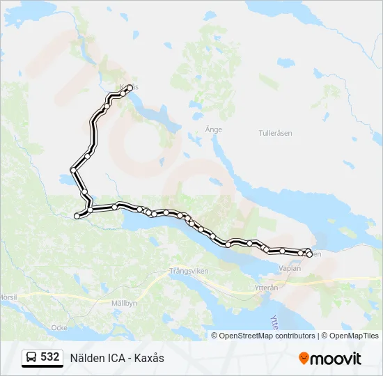 532 Bus Line Map