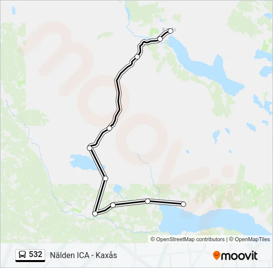 532 Bus Line Map