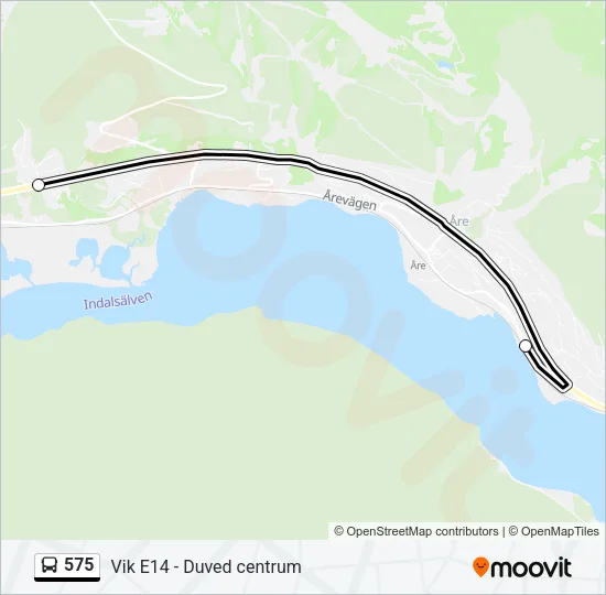 575 Bus Line Map