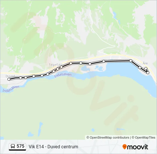 575 Bus Line Map