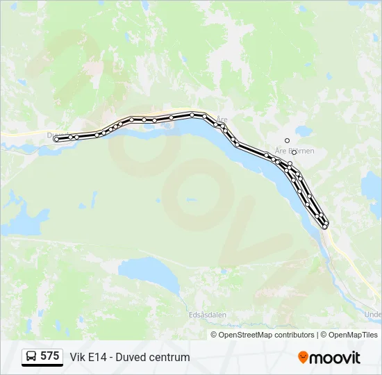 575 Bus Line Map