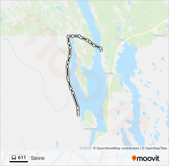 611  Line Map