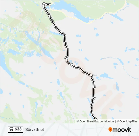 633 Bus Line Map