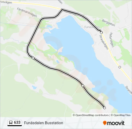 633 Bus Line Map