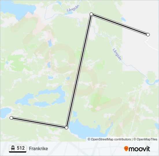 512 Cable Car Line Map