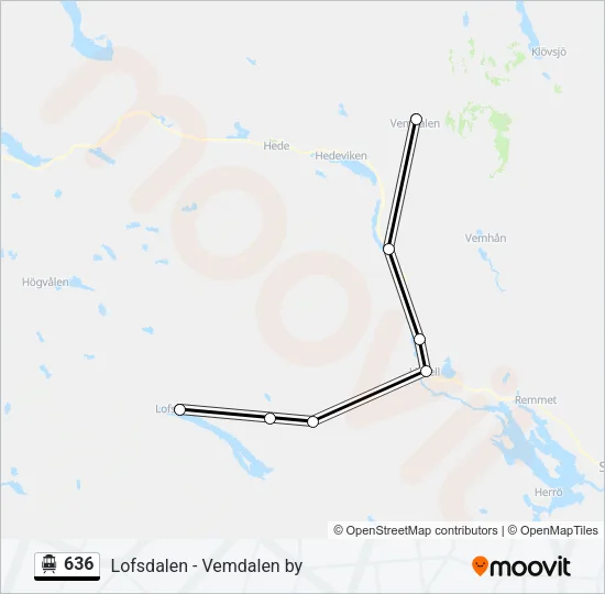 636 Cable Car Line Map
