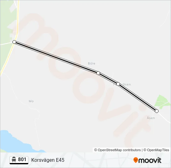 801 Cable Car Line Map