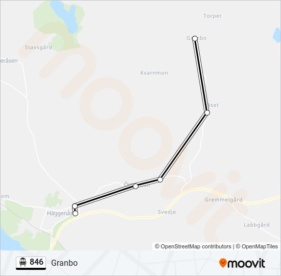 846 cable car Line Map