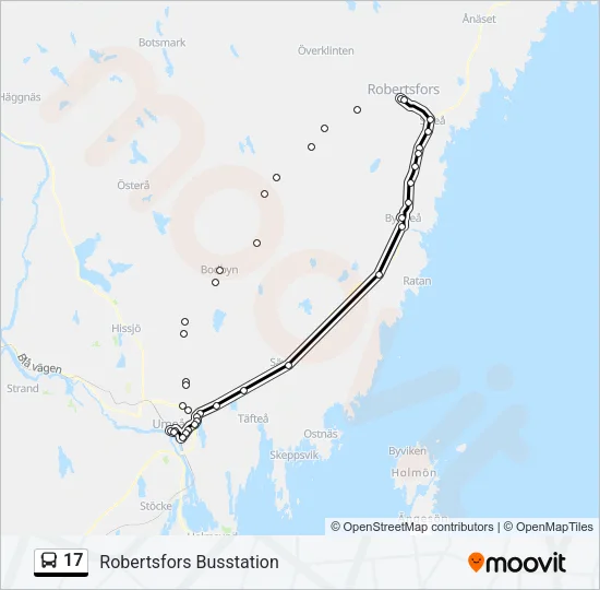 17 Bus Line Map
