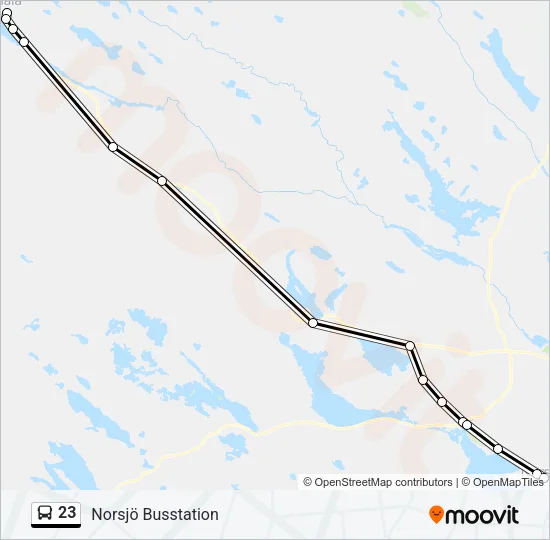 23 Bus Line Map