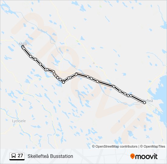 27 Route: Schedules, Stops & Maps - Skellefteå Busstation (Updated)