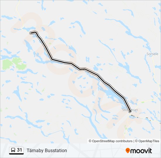 31 bus Line Map