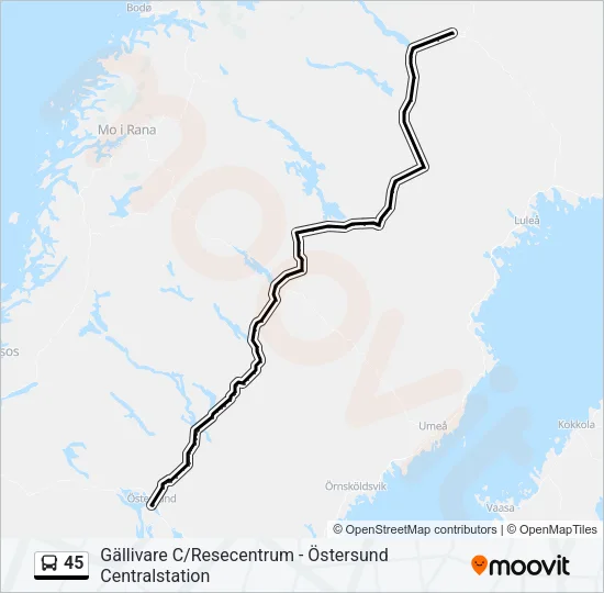 45  Line Map