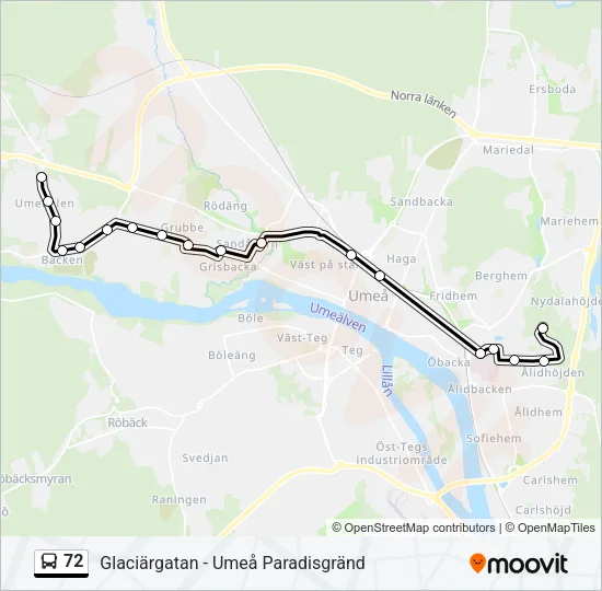 72  Line Map