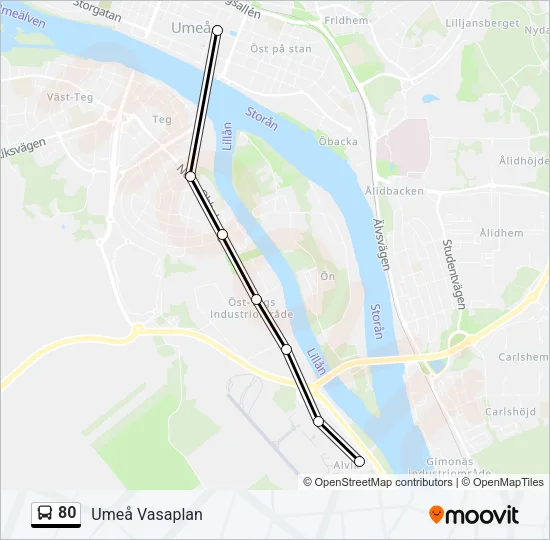 80  Line Map