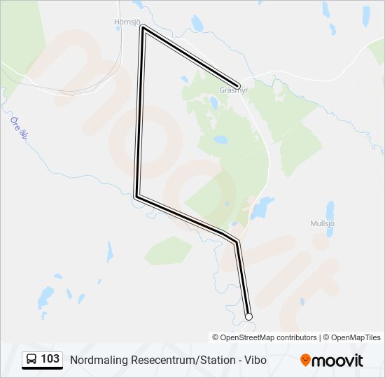 103 Route: Schedules, Stops & Maps - Örsbäck (Updated)