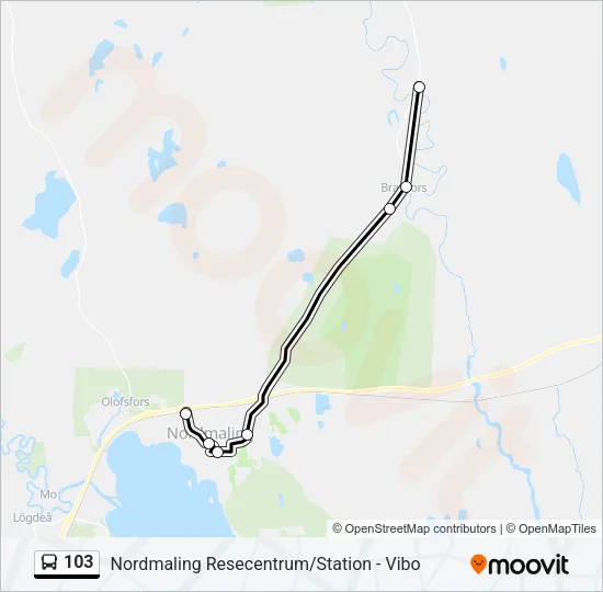 103 Bus Line Map