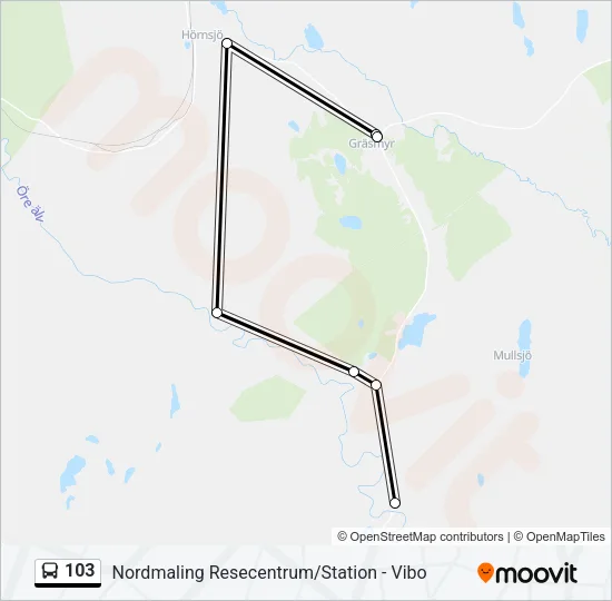 103 Bus Line Map