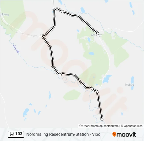 103 Bus Line Map
