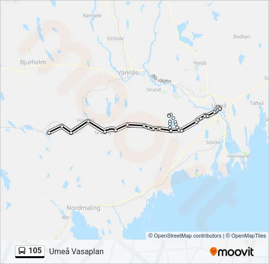 105  Line Map