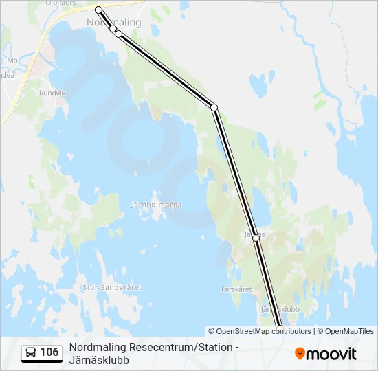 106  Line Map
