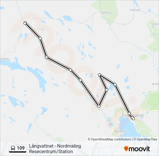 109 Bus Line Map