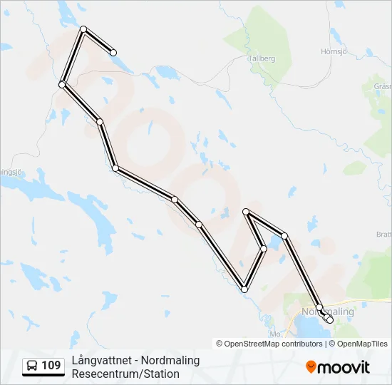 109 Bus Line Map