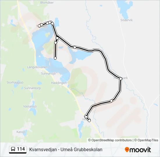 114  Line Map