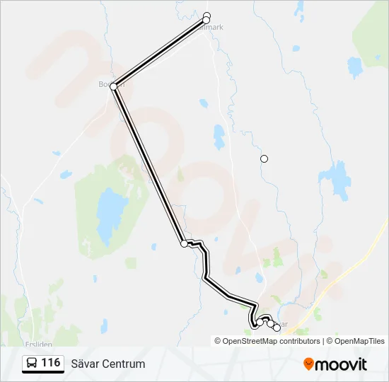 116 Bus Line Map
