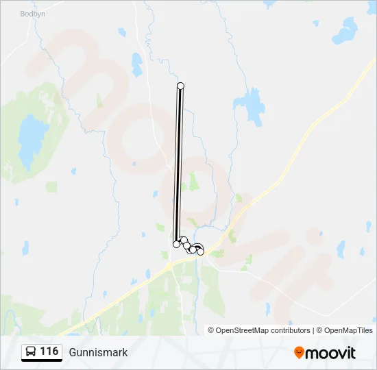 116 Bus Line Map
