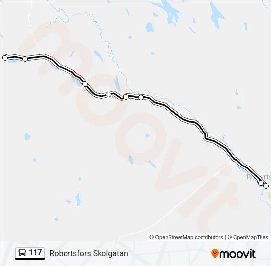 117 Bus Line Map