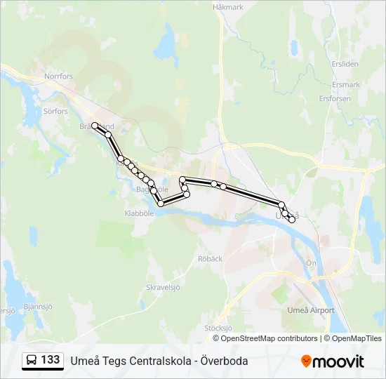 133  Line Map