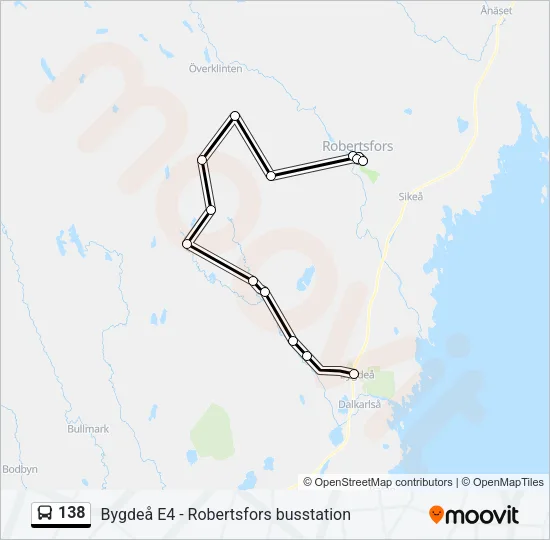 138 Bus Line Map
