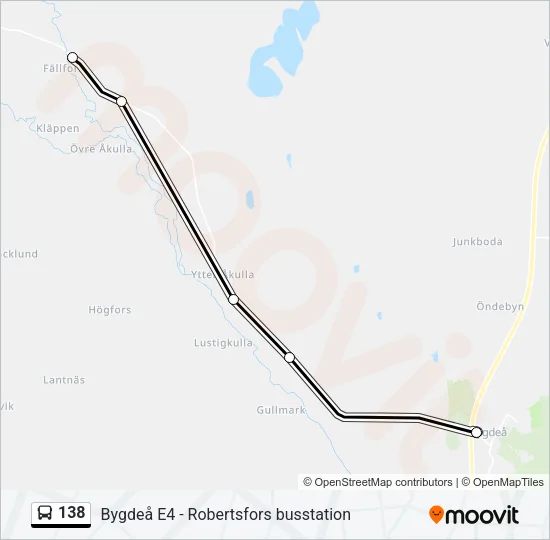 138 Bus Line Map