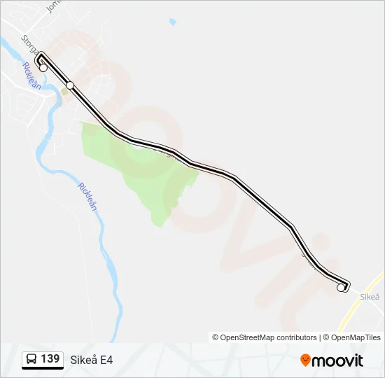139 Bus Line Map
