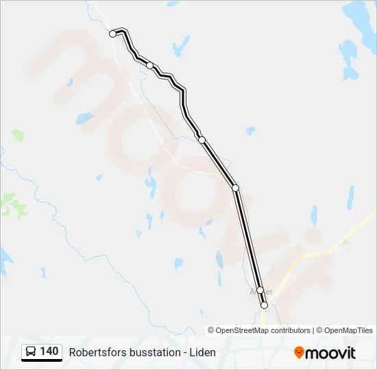 140 Bus Line Map