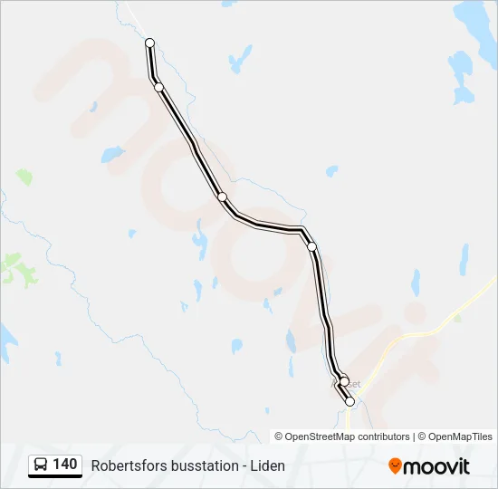 140 Bus Line Map