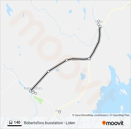 140 Bus Line Map