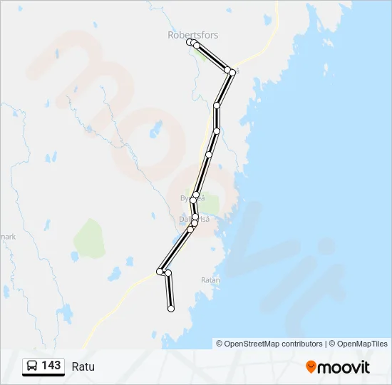143 Bus Line Map