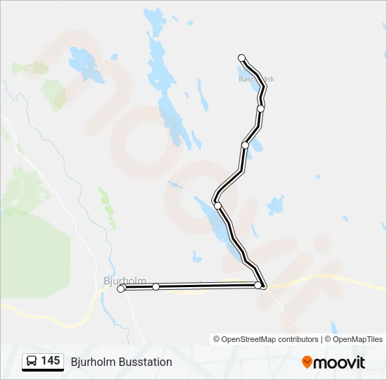 145 Bus Line Map