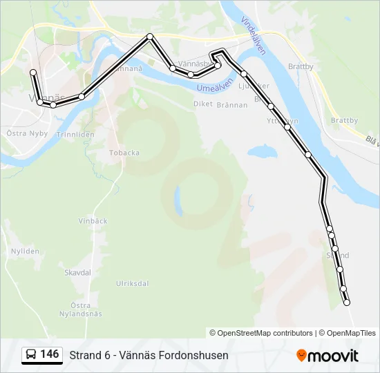 146 Bus Line Map
