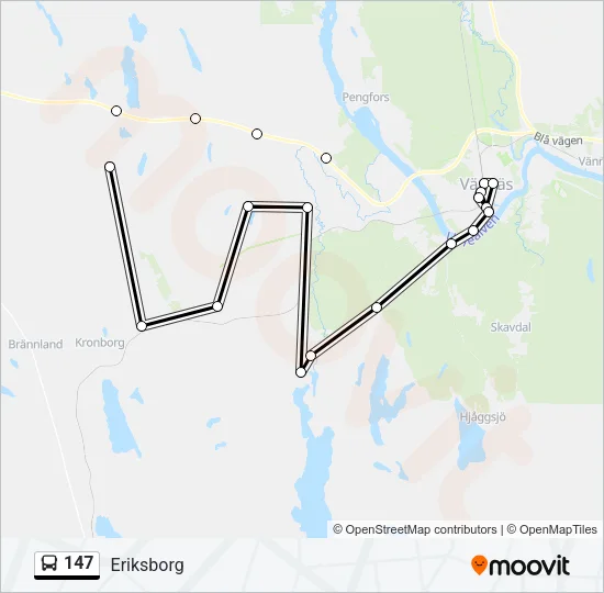 147 Bus Line Map