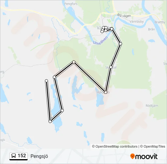 152 Bus Line Map