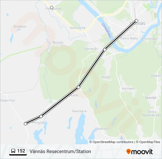 152 Bus Line Map