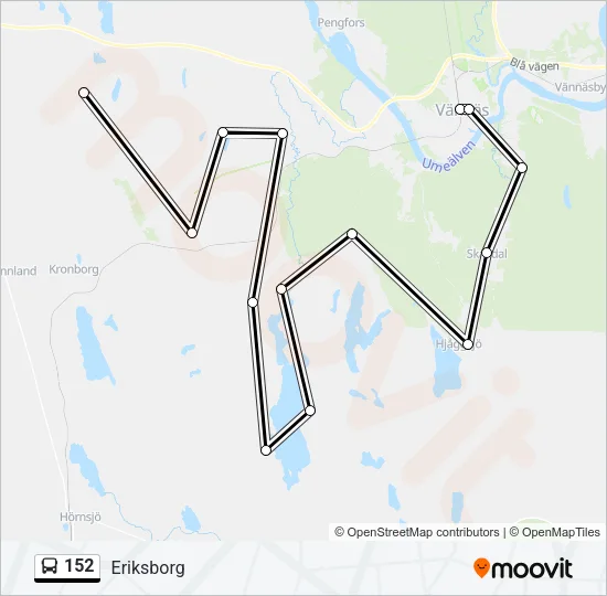 152 Bus Line Map